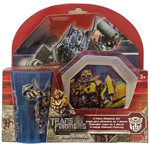 Transformers Revenge of the Fallen 3 piece Dinnerware Set Kids Mealtime Dish Set - Picture 1 of 3