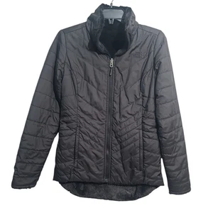 The North Face Giacca Donna Nera Isolata Mossbud Reversibile Taglia XS - Foto 1 di 6
