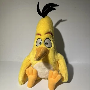 Angry Birds 12" Chuck Yellow Bird Talking 2016 Commonwealth Stuffed Animal Plush - Picture 1 of 6