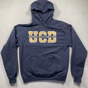 UCD University of California Davis Aggies Hoodie Adult Medium Blue Sweatshirt - Picture 1 of 11