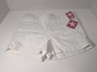 J. Pantalones Cortos Crew Caqui Niñas 10 Algodón Cintura Ajustable M37 Foto 1 de 4