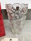 WALTHERGLAS  SATIN- ROSE CLEAR &  FROSTED 7" NATASCHA  VASE. BRAND NEW & BOXED.