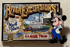 JUMBO DISNEY MICKEY DLR E-TICKET SAMMLUNG MARK TWAIN RIVERBOAT LE 500 PIN - Bild 1 von 13