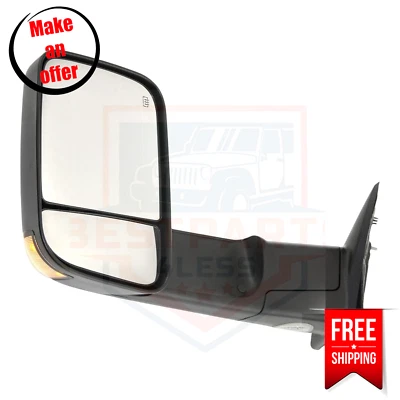 Espejo retrovisor de remolque lado izquierdo Kool Vue DG72EL-S para Ram 1500, 2500, 3500 2011-2012 Foto 1 de 4