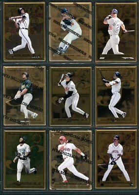 1996 LEAF PREFERRED STEEL GOLD PROMO PROMOTIONAL SAMPLE #18 DEREK BELL ASTROS - Image 1 of 2