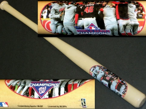 WASHINGTON NATIONALS~2019 WORLD SERIES CHAMPIONS 18"MINI TEAM PHOTO BASEBALL BAT Cover