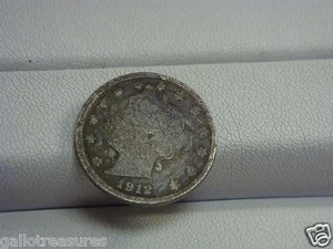 Moneda de níquel Liberty V 1912 D de Estados Unidos - Imagen 1 de 2