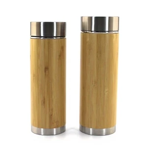 BambooMN Brand - Insulated Thermos with Removable Tea Infuser - Multiple Sizes & - Picture 1 of 5