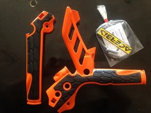 ACERBIS ORANGE & BLACK FRAME GUARDS FITS KTM SXF 250 350 450 2011-2015 - Picture 1 of 1