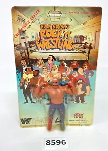 Winston Toys WWF Iron Sheik ROCK N WRESTLING Figura Gomma Sigillata wwe Vintage - Foto 1 di 16