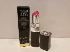 Chanel- Rouge Coco Bloom - Hydrating Plumping Shine Lipstick - #128 Magic - NIB - Picture 1 of 2