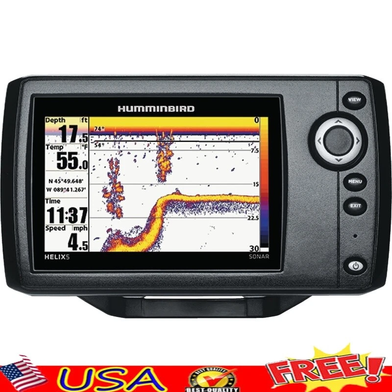 5 Inch Sonar G2 Fish Finder Dual Beam Display Switch Fire CHIRP GPS 1500ft Depth - Image 1 of 4