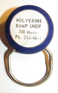 1976 Wolverine Bump Shop Flint, MI Keychain - Mich. Michigan - Picture 1 of 2