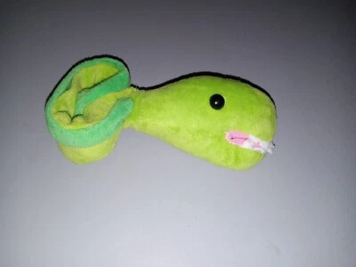 Wrapping Green Eel Plush With Teeth 12" - Image 1 of 4