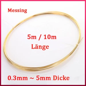 H62 Messingdraht Weich Messing Basteldraht Unbeschichtet Durchmesser 0.2mm - 5mm - Picture 1 of 5