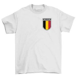 Belgium Football Badge T-Shirt, Men's Women's & Kids Euro 2024 England Foot Ball - Picture 1 of 13
