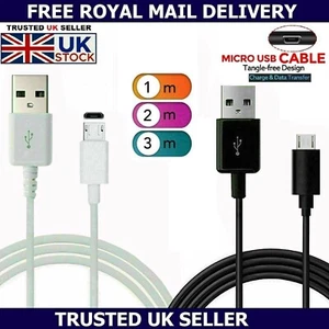 Micro USB Cable Universal Charger Lead For Samsung Galaxy Kindle 1m 2m 3m - Picture 1 of 15