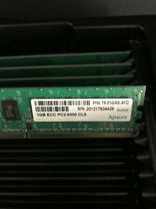 4GB Kit (4x 1GB) ECC PC2-6400 CL6 Apacer (PN: 78.01GAS.AFD)