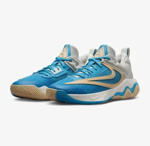 Nike Giannis Immortality 3 Nigeria x Greece Men Shoes Blue Lightning DZ7533 002 - Picture 1 of 8