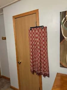 Max Studio Large Multi-Color w/Geometric Print Pull-On Wide Leg Pants - EUC - Picture 1 of 5