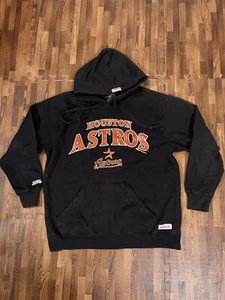 Y2K Houston Astros Stitches Black Pullover Hoodie Sweatshirt Men’s Medium Rare - Picture 1 of 5