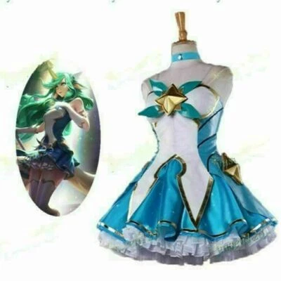 LOL League of Legends Star Guardian Soraka Cosplay Costume Fancy Dress Full Set - Image 1 of 4