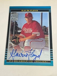 Gavin Floyd 2002 Bowman Chrome AUTOGRAPH ROOKIE #396 Philadelphia Phillies - Picture 1 of 2