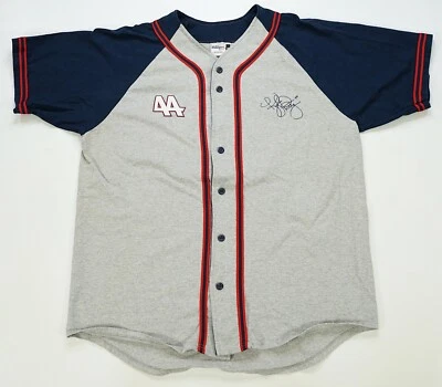 Camiseta deportiva de béisbol rara vintage BADGER SPORT Kyle Petty NASCAR Racing botón años 90 XL Foto 1 de 4