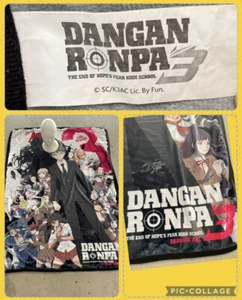 DANGANRONPA 3 KEYART SUBLIMATION THROW BLANKET Gray Anime Manga Pre Owned 56x40 - Bild 1 von 10
