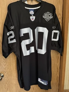 Darren Mcfadden Reebok Authentic 50th Year Oakland Raiders NFL Jerseys Size 48 - Picture 1 of 4