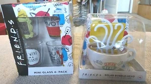 "Friends" Gift Set Central Perk Sun Bobble Head Coffee Mug & 4pack Mini Glasses - Picture 1 of 6