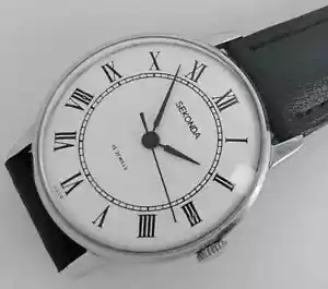 19 JEWELS MADE IN USSR SEKONDA MENS VINTAGE WATCH FULLY WORKING - Picture 1 of 4