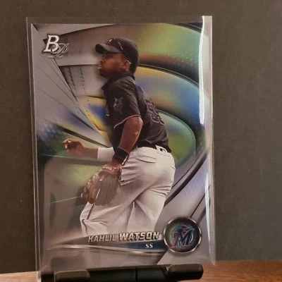 Kahlil Watson #TOP-98 2022 Bowman Platinum Miami Marlins Top Prospects - Image 1 of 2