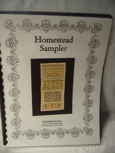 Homestead Sampler Periwinkle Promises 1993 by Barbara Rakosinik Pattern Booklet - Picture 1 of 3