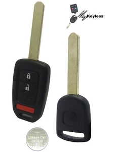Nuevo control remoto de entrada sin llave Honda con llave de encendido transpondedor y batería MLBHLIK6-1T - Imagen 1 de 1