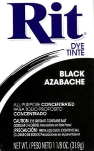 Rit All Purpose Fabric POWDER Dye Tinte - Black - Picture 1 of 1