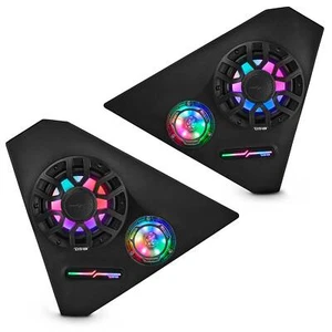 DS18 SLG-FKP6LDV2 Polaris Slingshot Front Kick Panel Speaker Pods Loaded - Pair - Picture 1 of 15