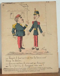 Gravur Zeichnung Karikatur Lavrate und Frisson 19. Jahrhundert Nr. 33 - Bild 1 von 1