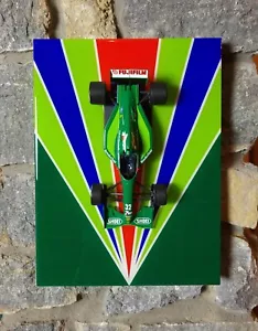 1/18 Jordan 191 F1 Michael Schumacher #32 Minichamps On A Custom Model Mount  - Picture 1 of 16