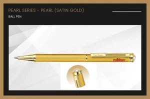 Pierre Cardin Pearl Satin Gold Ball Point Pen GT Blue Ink Metal New Gift Nib - Picture 1 of 7
