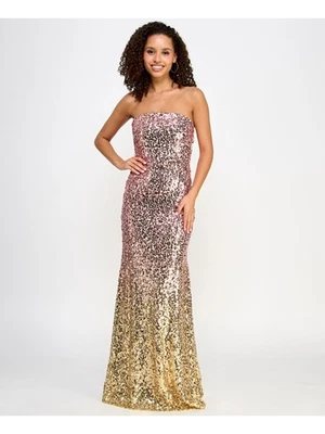 ФИОЛЕТОВЫЙ выходные женщин без рукавов без бретелек полнометражный платье для официальных приемов - Изображение 1 из 4