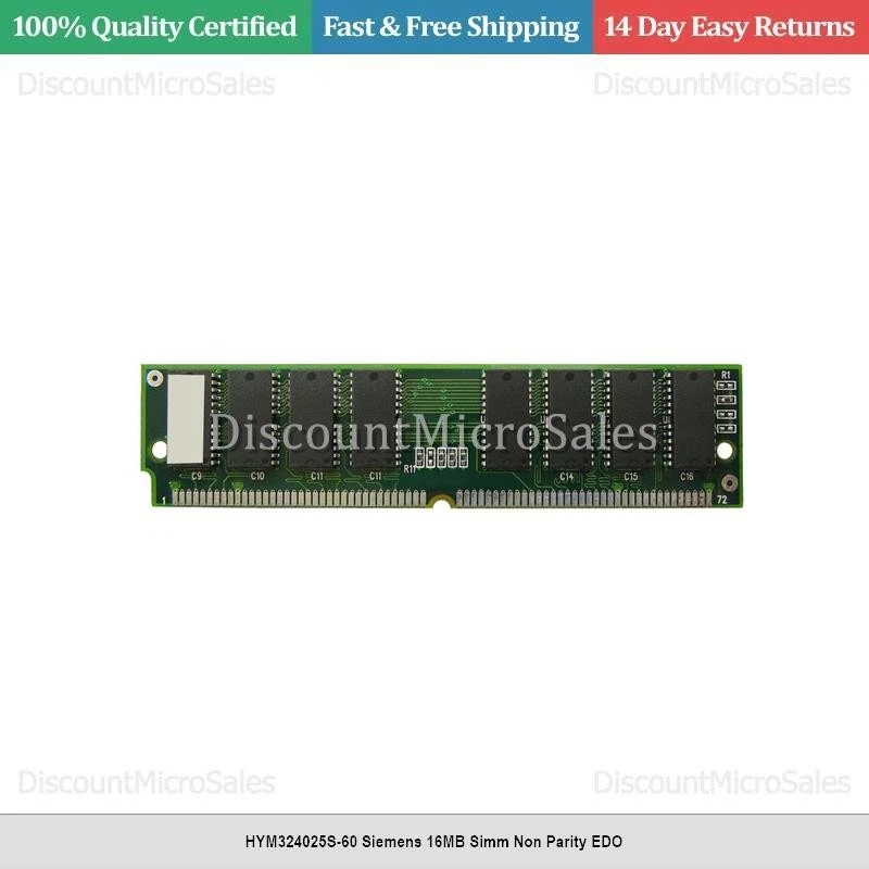 HYM324025S-60 Siemens 16MB Simm Non Parity EDO - Image 1 of 1