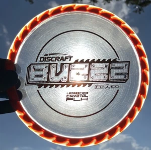 Discraft CryZtal Flx Fuzed Buzzz BuzzzSaw 180g Disc Golf Midrange Ice/Orange Rim - Picture 1 of 24