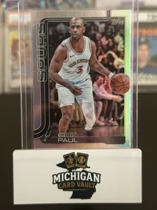 2025 Topps Rainbow Foil Chris Paul #198 San Antonio Spurs Basketball - Picture 1 of 2