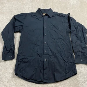 Ariat Botón Para Hombres S Azul Algodón Rodeo Vaquero Ecuestre Western  - Imagen 1 de 9