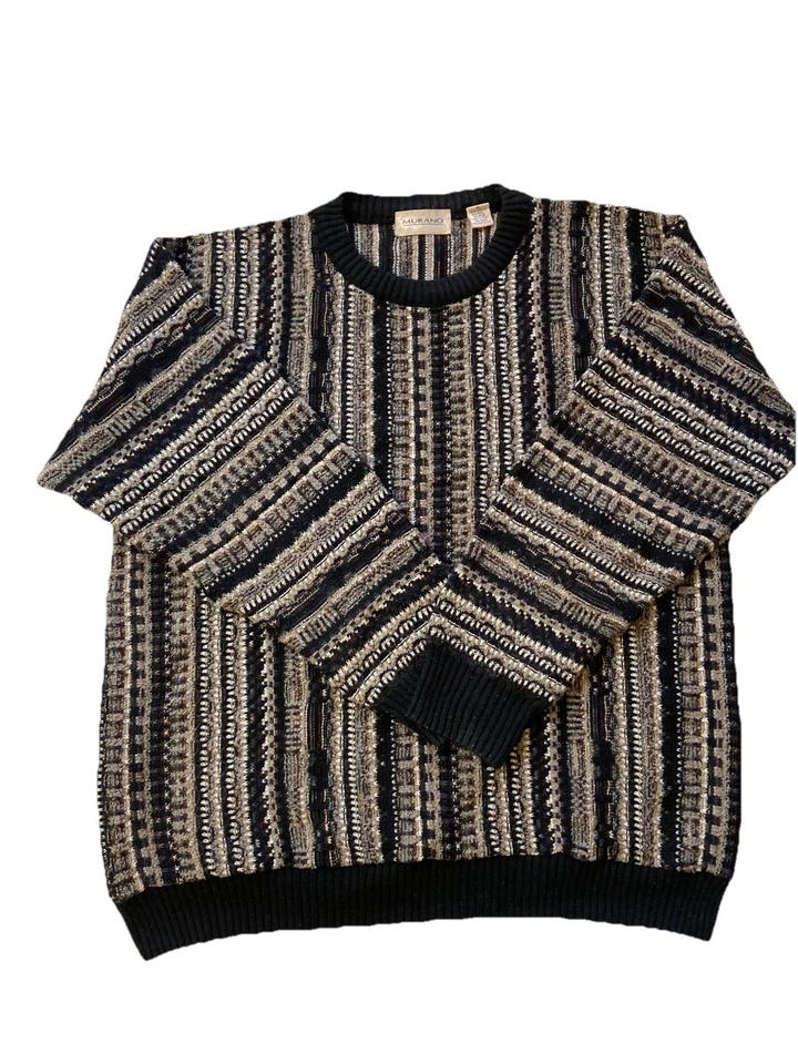 Suéter Vintage Mezcla Lana Hecho en Italia Para Hombre XL Murano Foto 1 de 4