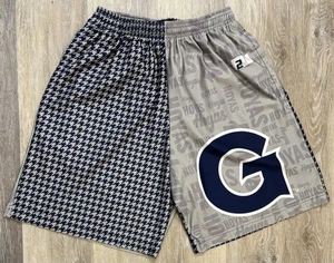 Vintage Georgetown Hoyas Basketball Shorts Size Medium Micro Poly Spandex RARE - Picture 1 of 8