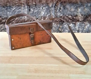 Swiss Army Shoulder Leather Bag Rare Model 1938 Handmade Military Pouch WW1 WW2 - Picture 1 of 18
