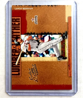 #'d/2000- 2005 Donruss cuero y madera #LL-13- Lance Berkman Sp Foto 1 de 2