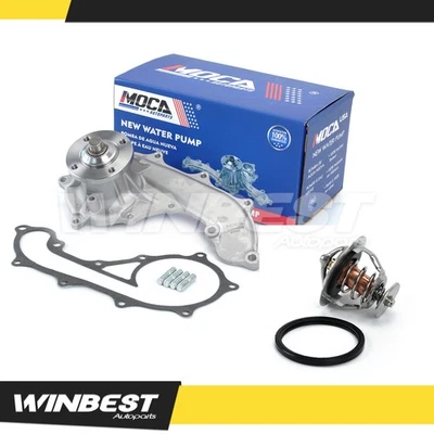 For 94-16 Toyota 4Runner Hilux Tacoma T100 2.4L 2.7L Water Pump & Thermostat  - Image 1 of 4
